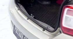 1 029 р. Пластиковый порожек в багажник автомобиля RA  Renault Logan  2 (2014-2024)  с доставкой в г. Калуга. Увеличить фотографию 1