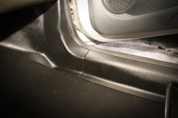 2 479 р. Накладки на ковролин дверного проема АртФорм Renault Logan 2 дорестайлинг (2014-2018) (Передние)  с доставкой в г. Калуга. Увеличить фотографию 11
