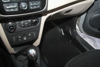 2 479 р. Накладки на ковролин дверного проема АртФорм Renault Logan 2 дорестайлинг (2014-2018) (Передние)  с доставкой в г. Калуга. Увеличить фотографию 12
