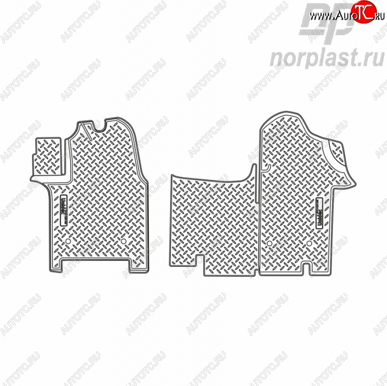 1 639 р. Комплект ковриков в салон Norplast  Renault Master  FV,JV (2010-2018)  с доставкой в г. Калуга