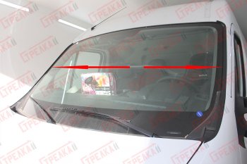 1 849 р. Водостоки (дефлектора) лобового стекла Стрелка 11  Renault Master  FV,JV (2014-2018)  с доставкой в г. Калуга. Увеличить фотографию 1