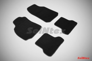 2 499 р. Комплект ворсовых ковриков в салон LUX Seintex Renault Megane седан  рестайлинг (2006-2009) (Чёрный)  с доставкой в г. Калуга. Увеличить фотографию 1