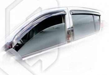 2 059 р. Дефлектора окон CA-Plastiс  Renault Sandero  (BS) (2009-2014) (Classic полупрозрачный, Без хром.молдинга)  с доставкой в г. Калуга. Увеличить фотографию 1