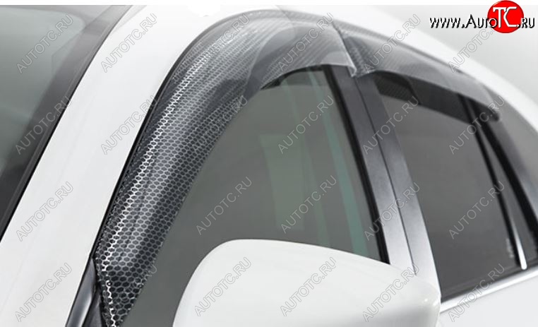 2 349 р. Дефлектор капота CA-Plastiс exclusive  Renault Sandero  (BS) (2009-2014) (Серия Art графит, Без хром.молдинга)  с доставкой в г. Калуга