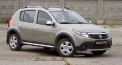 3 099 р. Молдинги дверей RA (узкие, комплект)  Renault Sandero  (BS) (2009-2014) (Поверхность шагрень)  с доставкой в г. Калуга. Увеличить фотографию 2