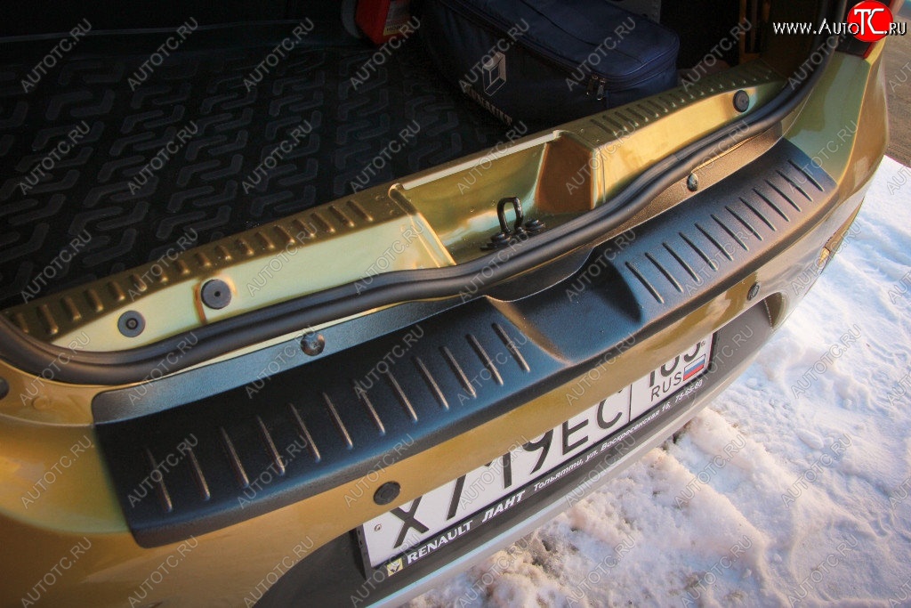 1 089 р. Накладка защитная на задний бампер АртФорм  Renault Sandero  (BS) (2009-2014)  с доставкой в г. Калуга