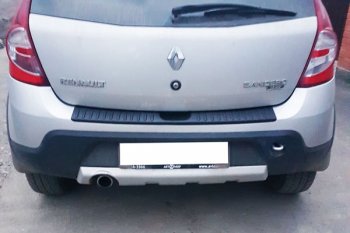 989 р. Защитная накладка заднего бампера Тюн-Авто  Renault Sandero Stepway  (BS) (2010-2014)  с доставкой в г. Калуга. Увеличить фотографию 1