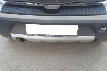 989 р. Защитная накладка заднего бампера Тюн-Авто  Renault Sandero Stepway  (BS) (2010-2014)  с доставкой в г. Калуга. Увеличить фотографию 2