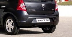 6 849 р. Задний бампер Стандартный  Renault Sandero  (BS) (2009-2014) (Неокрашенный)  с доставкой в г. Калуга. Увеличить фотографию 1
