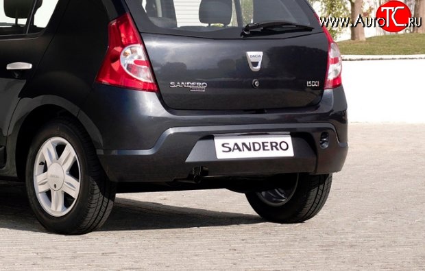 6 849 р. Задний бампер Стандартный  Renault Sandero  (BS) (2009-2014) (Неокрашенный)  с доставкой в г. Калуга