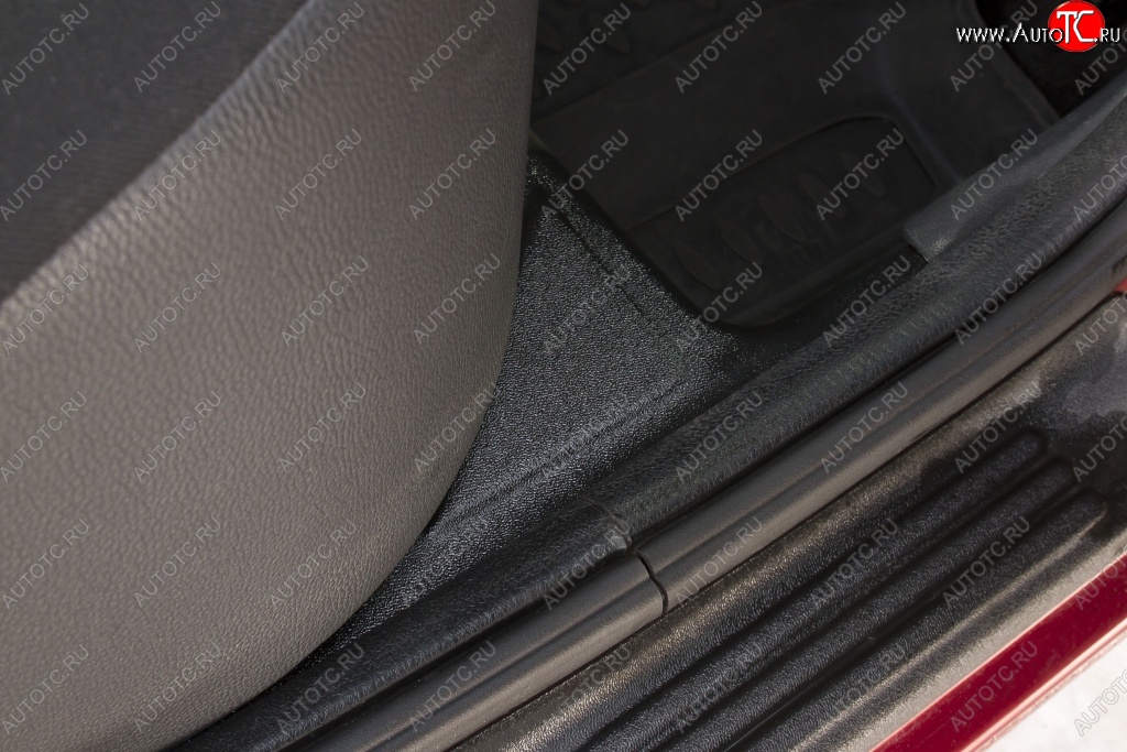 1 299 р. Накладки на ковролин задних дверей автомобиля RA  Renault Sandero  (BS) (2009-2014)  с доставкой в г. Калуга