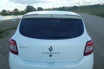5 549 р. Спойлер INMAX  Renault Sandero  (B8) - Sandero Stepway  (B8) (неокрашенный)  с доставкой в г. Калуга. Увеличить фотографию 4