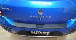 899 р. Накладка защитная на верх заднего бампера Kart RS Renault Sandero Stepway (B8) дорестайлинг (2014-2018)  с доставкой в г. Калуга. Увеличить фотографию 3