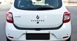 1 899 р. Накладка защитная на задний бампер RA Renault Sandero (B8) дорестайлинг (2014-2018)  с доставкой в г. Калуга. Увеличить фотографию 5