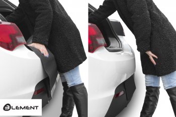 Коврик в багажник Element (с функцией защиты бампера Econom) Renault Sandero (B8) дорестайлинг (2014-2018)
