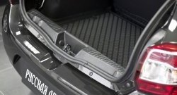 1 559 р. Пластиковый порожек в багажник автомобиля RA Renault Sandero (B8) дорестайлинг (2014-2018)  с доставкой в г. Калуга. Увеличить фотографию 2