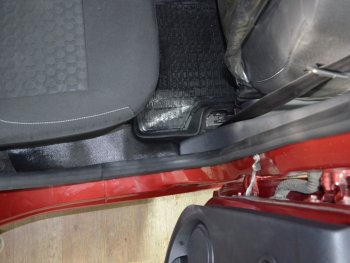 2 299 р. Накладки на ковролин KART  Renault Sandero  (B8) (2014-2018) (Без покрытия)  с доставкой в г. Калуга. Увеличить фотографию 3