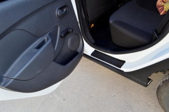 Накладки в проемы задних дверей KART (задние) Renault Sandero (B8) дорестайлинг (2014-2018)