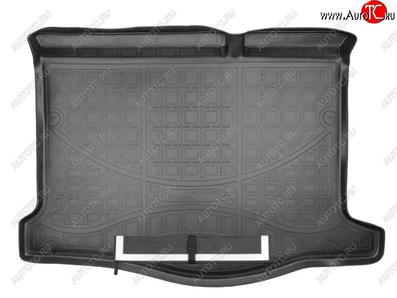 2 699 р. Коврик в багажник Norplast Unidec  Renault Sandero  (B8) (2014-2024) (Черный с фартуком)  с доставкой в г. Калуга