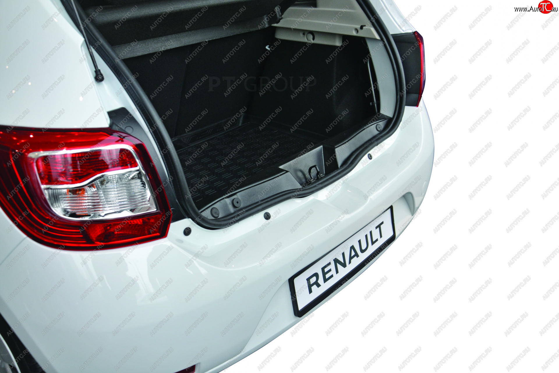 1 189 р. Накладки в проем багажника Petroil Tuning Renault Sandero (B8) рестайлинг (2018-2024)  с доставкой в г. Калуга