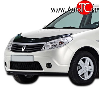 2 399 р. Дефлектор капота NovLine Renault Sandero (BS) (2009-2014)  с доставкой в г. Калуга