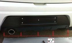 1 949 р. Диффузор заднего бампера Kart Renault Sandero Stepway (BS) (2010-2014) (Неокрашенная)  с доставкой в г. Калуга. Увеличить фотографию 3