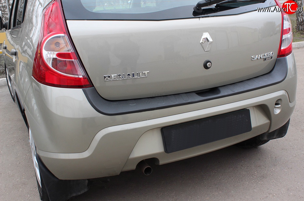 1 559 р. Накладка защитная на задний бампер RA  Renault Sandero Stepway  (BS) (2010-2014)  с доставкой в г. Калуга