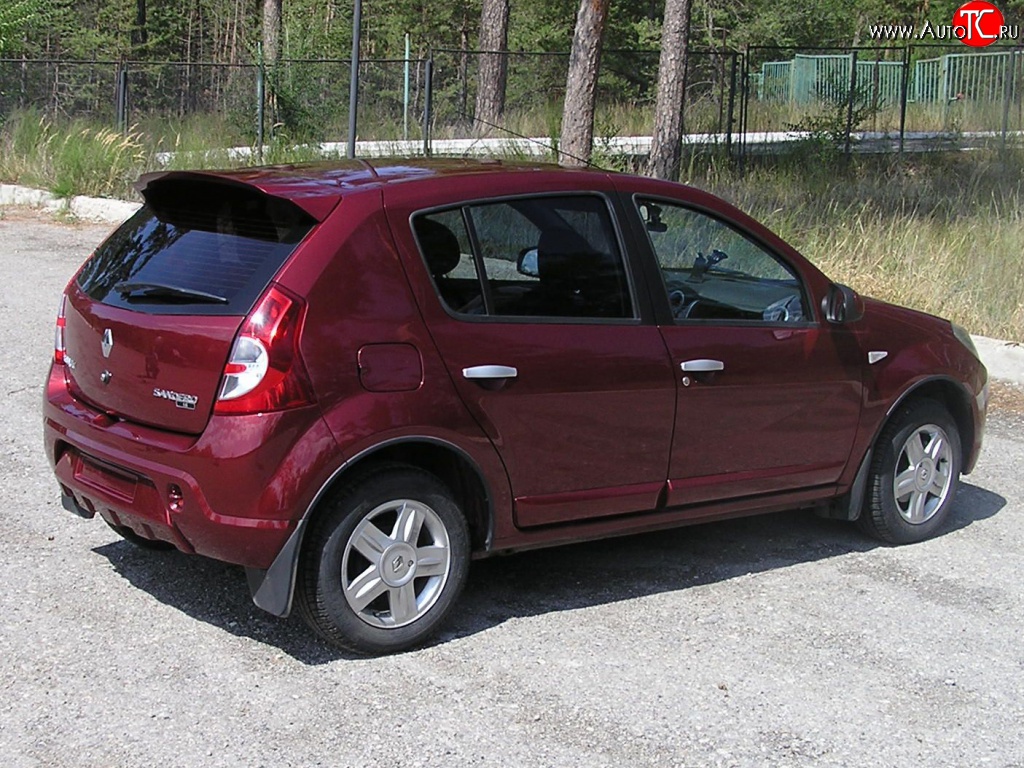 4 649 р. Спойлер Kart RS 2 Renault Sandero Stepway (BS) (2010-2014) (Неокрашенный)  с доставкой в г. Калуга