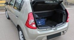 1 789 р. Пластиковый порожек в багажник автомобиля RA  Renault Sandero  (BS) (2009-2014) (Stepway)  с доставкой в г. Калуга. Увеличить фотографию 1