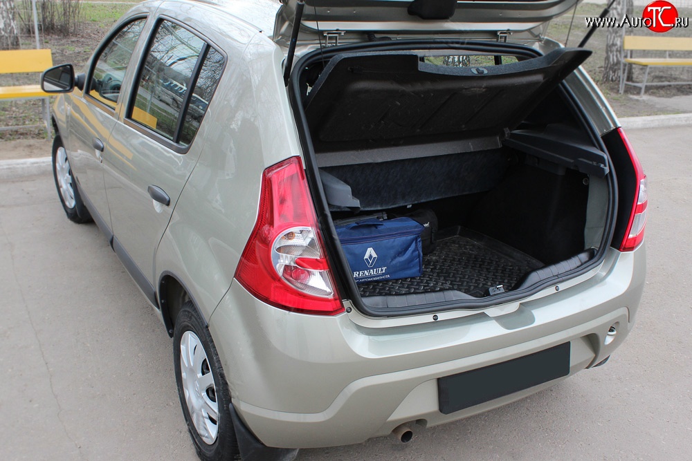 1 789 р. Пластиковый порожек в багажник автомобиля RA  Renault Sandero  (BS) (2009-2014) (Stepway)  с доставкой в г. Калуга