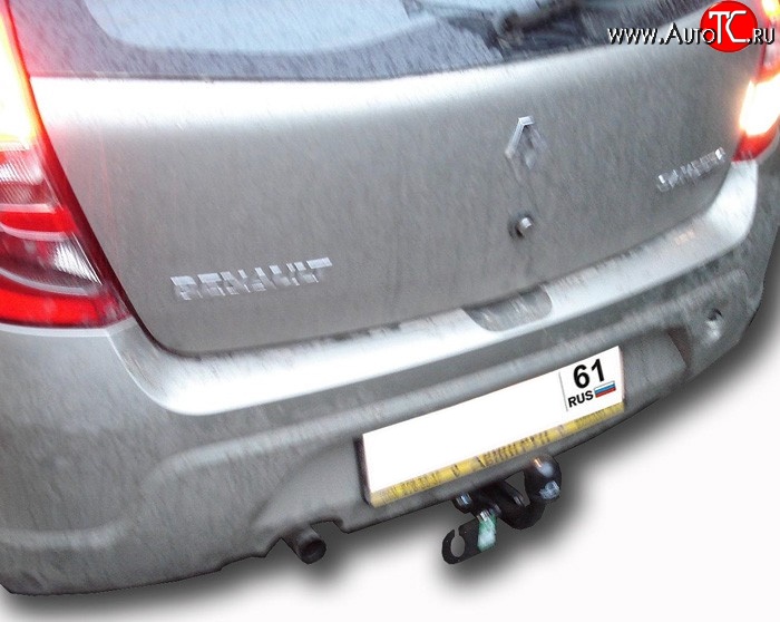 22 949 р. Фаркоп Лидер Плюс  Renault Sandero  (BS) (2009-2014) (Без электропакета)  с доставкой в г. Калуга