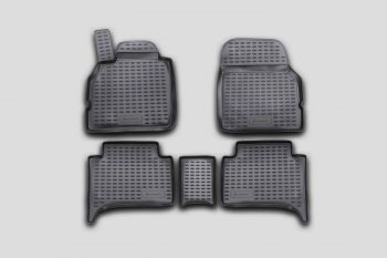 Комплект ковриков в салон (полиуретан, чёрные) Element Renault Scenic 2 (2003-2009)  (Чёрные)