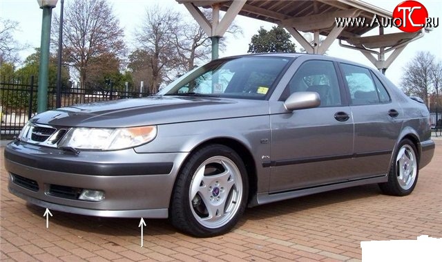 7 099 р. Накладка Sport на передний бампер SAAB 9-5 YS3E cедан дорестайлинг (1997-2001)  с доставкой в г. Калуга