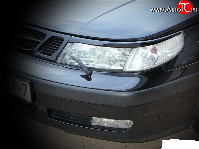 1 119 р. Реснички Sport на фары SAAB 9-5 YS3E cедан дорестайлинг (1997-2001)  с доставкой в г. Калуга