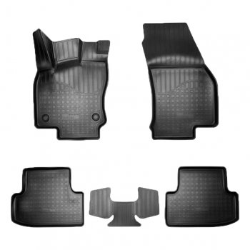 2 099 р. Коврики салона Norplast  Seat Ateca  5FP (2016-2024) (Цвет: черный)  с доставкой в г. Калуга. Увеличить фотографию 1