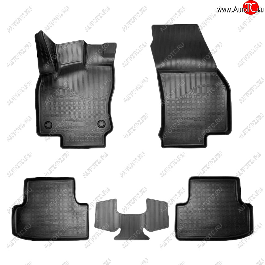 2 099 р. Коврики салона Norplast  Seat Ateca  5FP (2016-2024) (Цвет: черный)  с доставкой в г. Калуга