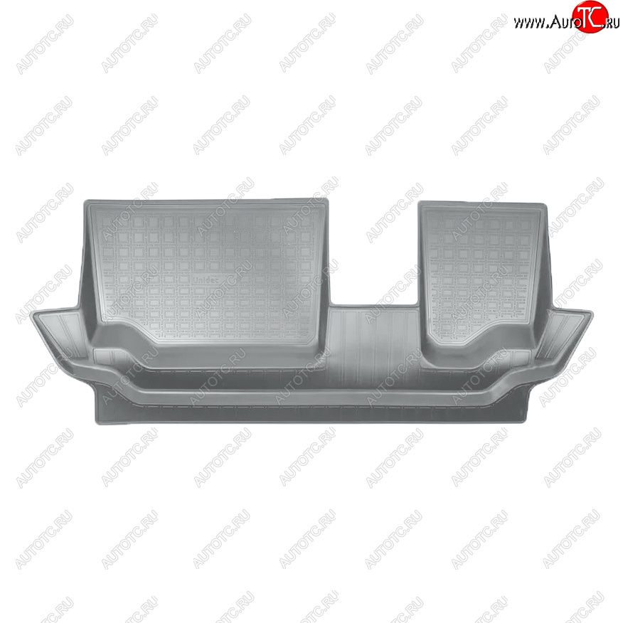 1 189 р. Коврик салона Norplast Unidec (3 ряд)  Seat Tarraco  KN2 (2018-2024) (Цвет: серый)  с доставкой в г. Калуга