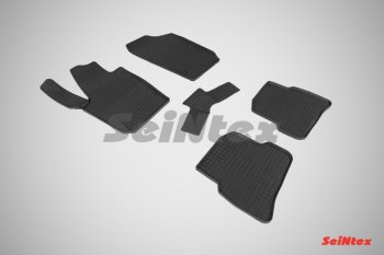 4 499 р. Износостойкие резиновые коврики в салон Сетка Seintex  Seat Ibiza ( 6J,6P универсал,  6J хэтчбэк 5 дв.) (2008-2012)  с доставкой в г. Калуга. Увеличить фотографию 1