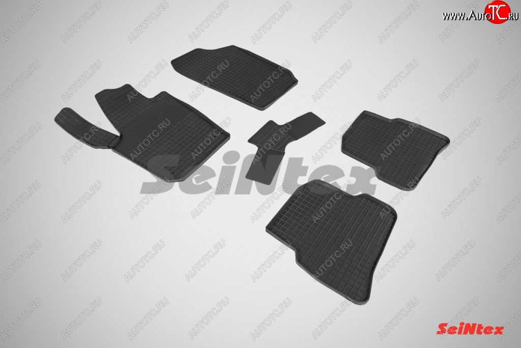 4 499 р. Износостойкие резиновые коврики в салон Сетка Seintex  Seat Ibiza ( 6J,6P универсал,  6J хэтчбэк 5 дв.) (2008-2012)  с доставкой в г. Калуга