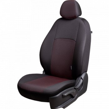 Чехлы сидений Lord Autofashion Дублин (жаккард, цельная задняя спинка, 2П-образ. подголовника) Hyundai (Хюндаи) Solaris (Солярис)  2 (2017-2022) 2 HCR дорестайлинг, HCR рестайлинг