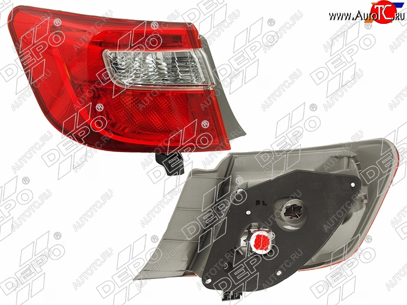 5 999 р. Левый фонарь задний DEPO  Toyota Camry  XV50 (2011-2014)  с доставкой в г. Калуга