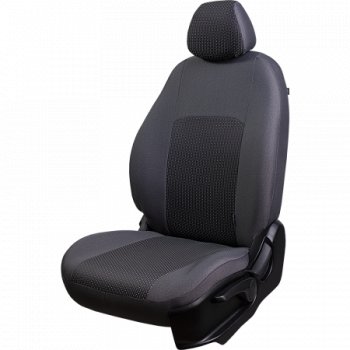 Чехлы сидений Lord Autofashion Дублин (жаккард, 60/40, раздельная задняя спинка, подлокотник, отдельные бока, 3Г-образ. подголовника) Mazda 6 GH дорестайлинг седан (2007-2010)