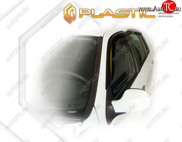 1 989 р. Ветровики дверей CA-Plastic  Renault Symbol  седан (2006-2008) (Classic полупрозрачный, Без хром. молдинга)  с доставкой в г. Калуга