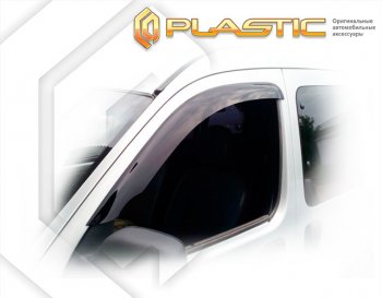 1 899 р. Ветровики дверей CA-Plastic  Renault Kangoo  KC (2003-2007) (Classic полупрозрачный, Без хром. молдинга)  с доставкой в г. Калуга. Увеличить фотографию 1