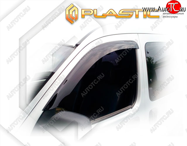 1 899 р. Ветровики дверей CA-Plastic  Renault Kangoo  KC (2003-2007) (Classic полупрозрачный, Без хром. молдинга)  с доставкой в г. Калуга