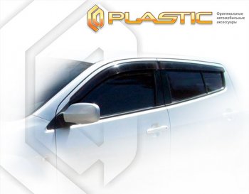 2 169 р. Дефлектора окон CA-Plastic Toyota Will Vs XE120 (2001-2004) (Classic полупрозрачный, Без хром. молдинга)  с доставкой в г. Калуга. Увеличить фотографию 1