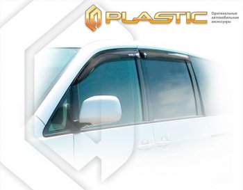 2 259 р. Ветровики дверей CA-Plastic  Toyota Voxy  минивэн (2001-2007) (Classic полупрозрачный, без хром. молдинга)  с доставкой в г. Калуга. Увеличить фотографию 1