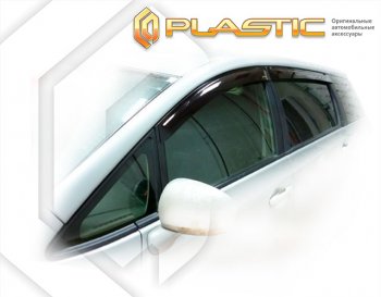 2 169 р. Дефлектора окон CA-Plastic  Toyota Wish  XE20 (2009-2017) (Classic полупрозрачный, Без хром. молдинга)  с доставкой в г. Калуга. Увеличить фотографию 1