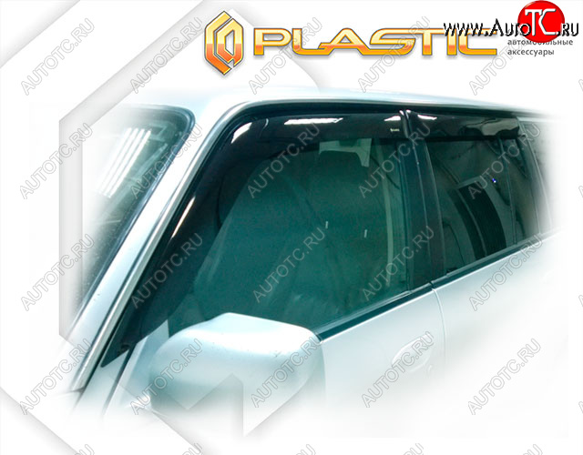 2 259 р. Ветровики дверей CA-Plastic  Nissan Patrol  5 (1997-2004) (Classic полупрозрачный, Без хром. молдинга)  с доставкой в г. Калуга