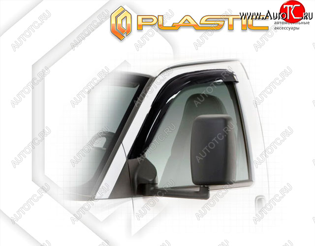 1 899 р. Ветровики дверей CA-Plastic  Chevrolet Express  GMT610 (2002-2014) (Classic полупрозрачный, Без хром. молдинга)  с доставкой в г. Калуга